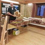 Steve Wright from Elston Sawmill selling an excellent selection of timber.