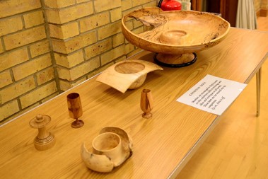 Januarys display table. Could we have more items next month please.
