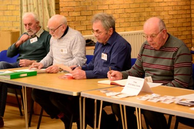 Leading from the front; Tony Maddox, Alan Cramer, John Ingamells and Geoff Ventress.